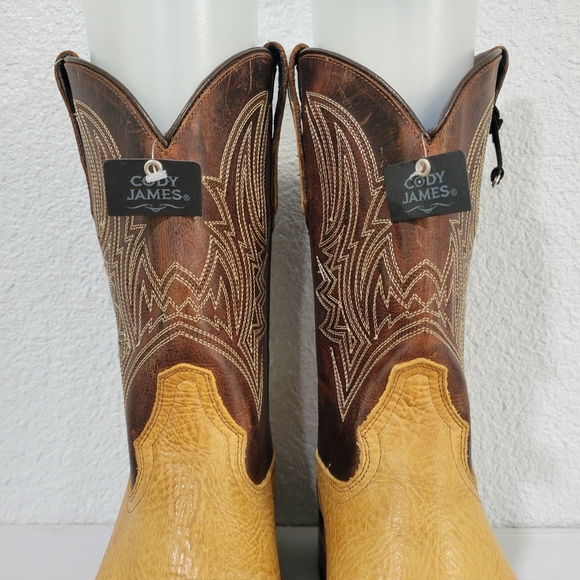 Cody James Men's Western Performance Boots Broad Square Toe Size 10D - Picture 6 of 10